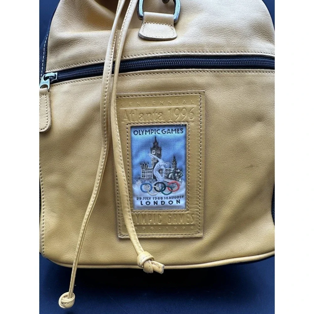 Vintage Coach‎ 1996 Atlanta Olympic Games Yellow Leather Backpack